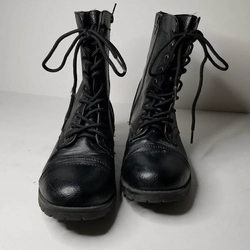 Bamboo boots side zipper